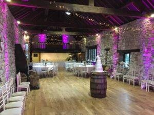 Starlight Wedding Package setup with ambient lighting and elegant decor. Perfect for romantic weddin.