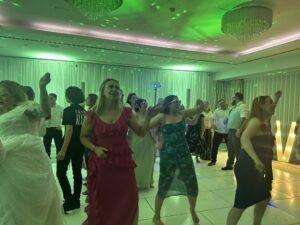 wedding DJ South Wales packed dance floor at Hensol Castle