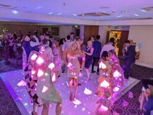 wedding DJ South Wales packed dance floor at St Davids Hotel