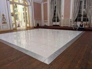 Starlight Wedding Package dance floor with sparkling lighting for special occasions.