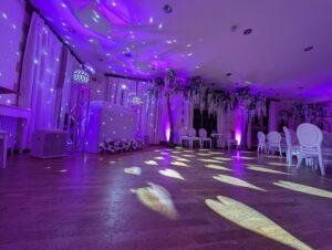 wedding dj setup south wales at Llangoed hall hotel